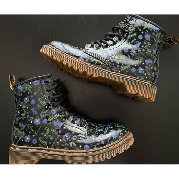 Dr Martens‎ 1460 Pascal Mystic Floral Combat Boots Women US 5 Black Dark Gothic - Picture 4 of 11